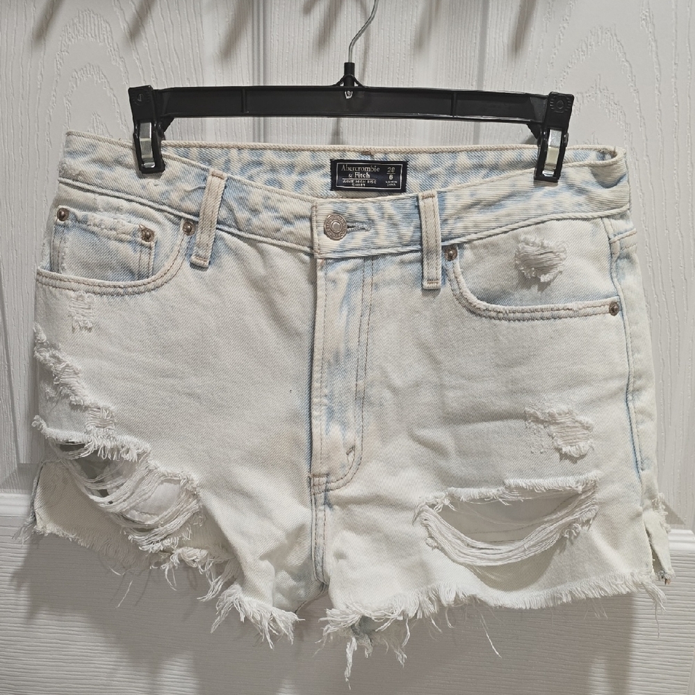 Abercrombie & Fitch Jean Shorts Distressed Style